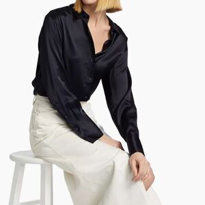FRAME Silk The Standard Women's Stretch
Button-Up XS Shirt NWT $ 398.00